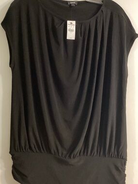 NWT Express Black Draped Tank Top